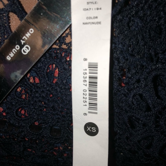 NWT AQUA FLORAL LACE DRESS XS - Picture 4 of 4